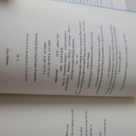 Cesars Way The Natural, Everyday Guide To Dog Cesar Millan & Melisa Jo Peltier - Picture 12 of 14